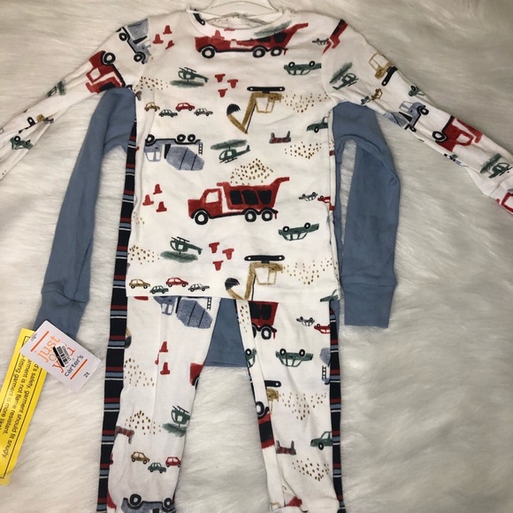 Carter's 4pc Toddler Boy Beige Snow Animals Pajama Set main image 0